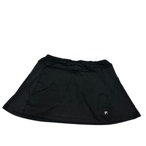 Fila Womens Black Tennis Skort Size M Polyester/Spandex Blend